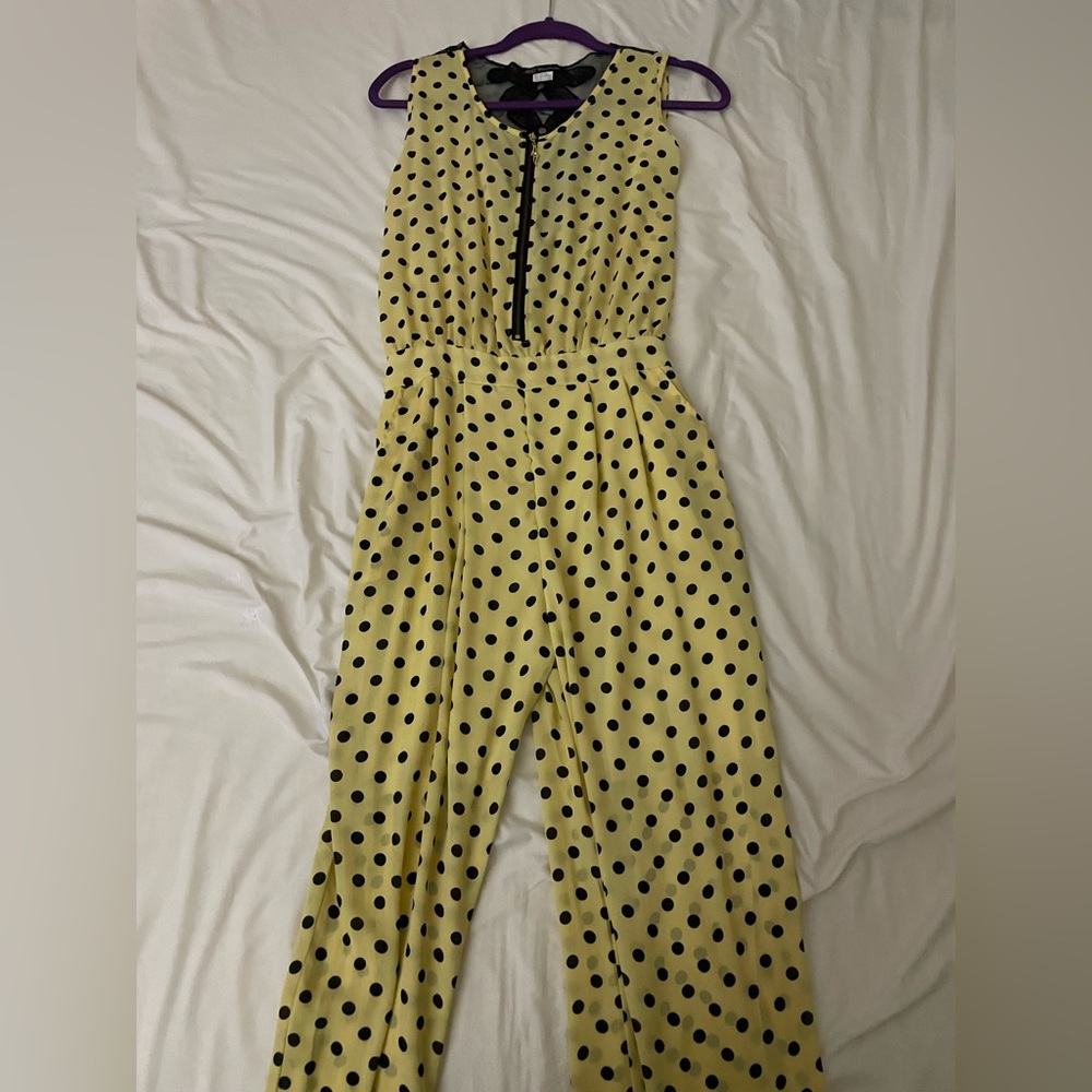 Yellow Polka Dot Jumpsuit